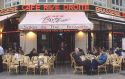 A sidewalk cafe in Paris, France.