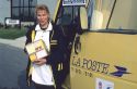 Female postal worker in France.