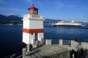 Cruise ship leaving Vancouver, British Columbia.