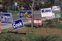 Idaho political campaign signs 2004.