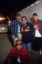 Hispanic gang members showing gang signs in Caldwell, Idaho.