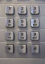 The numbered buttons on a touch tone telephone.
