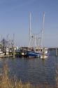 Marina with shrimp boats at Pass Christian, Mississippi.