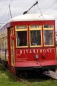 Street car trolley in New Orleans, Louisiana.