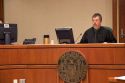 Court room scene with judge in Boise, Idaho.