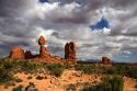Rock formations at Arches National Park near Moab, Utah.
