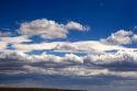 Clouds over the desert in New Mexico.