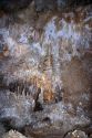 Inside the caves of the Carlsbad Caverns with stalactites and stalacmites. New Mexico.