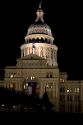 Night view of the Capitol of Texas in Austin.