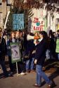 Students stage a demonstration Against Vanishing Ecosystems in Boise, Idaho.