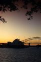 The Sydney Opera House at sunset, Austrailia.
