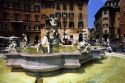 A fountain in the Piazza Navona, Rome, Italy.