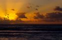 A Pacific Ocean sunrise in Hawaii.