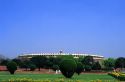 The Parliament Building in New Delhi, India.