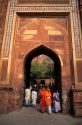 Muslims at the Red Fort in Old Delhi, India.