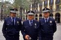 Spanish police in Barcelona, Spain.