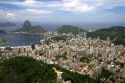 A panoramic view of Rio de Janeiro and Sugarloaf Peak, Brazil.