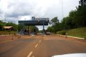A toll booth on route 12 south of Iguazu, Argentina.
