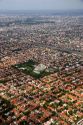 Aerial view of suburban Buenos Aires, Argentina.