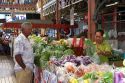 Fresh produce being sold at the municipal market in Papeete on the island of Tahiti.