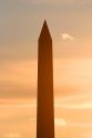 The Washington Monument at sunset in Washington, D.C.