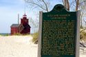 Holland Harbor Lighthouse at Holland, Michigan.
