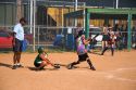 Girls playing a softball game at Ft. Smith, Arkansas.