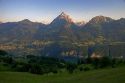 Alpine scene near Weesen, Walensee, Switzerland.