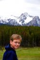 Young boy in the Sawtooth National Forest, Idaho. MR