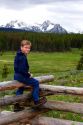 Young boy in the Sawtooth National Forest, Idaho. MR