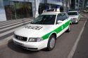 Police car in Friesing, Germany.