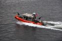 U.S. Coast Guard boat near Seattle, Washington.