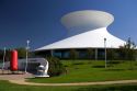The McDonnell Planetarium exterior in St. Louis, Missouri.