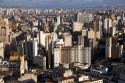A view of Sao Paulo from the Edificio Italia building, Brazil.