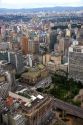 Aerial view of Sao Paulo and the Teatro Municipal, Brazil.