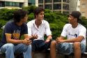 Brazilian students talking in Sao Paulo, Brazil.