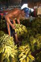 Bananas being prepared for sale at a market in Manaus, Brazil.