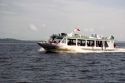 Amazon river ferry boat near Manaus, Brazil.