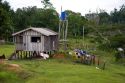 House on stilts in the Amazon jungle near Manaus, Brazil.