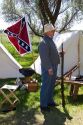 Confederate soldier at Civil war reenactment near Boise, Idaho.