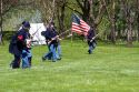 Union soldiers in Civil war reenactment near Boise, Idaho.