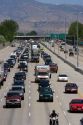 Heavy traffic on Interstate 84 near Boise, Idaho.