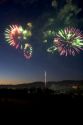 Fourth of July fireworks display in Boise, Idaho.