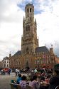 The Belfry in Big Market Square at Bruges in the province of West Flanders, Belgium.