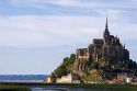 Le Mont Saint Michel in the region of Basse-Normandie, France.