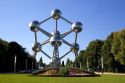 The Atomium monument at Brussels, Belgium.