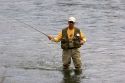 Fly fishing on the Henrys Fork of the Snake River in southeastern Idaho.