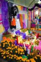 A display of offerings for the Day of Dead in Mexico City, Mexico.