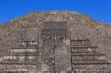 Tourists walk up and down the steps of the Pyramid of the Moon in the State of Mexico, Mexico.