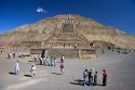 The Pyramid of the Sun at Teotihuacan in the State of Mexico, Mexico.